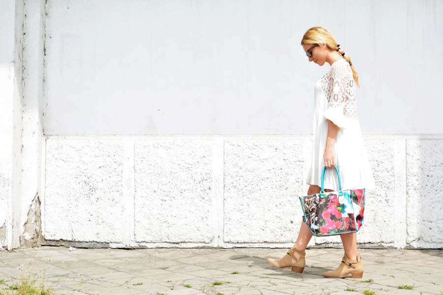 White Boho Dress / Anastasija Stasha Fashion Blog