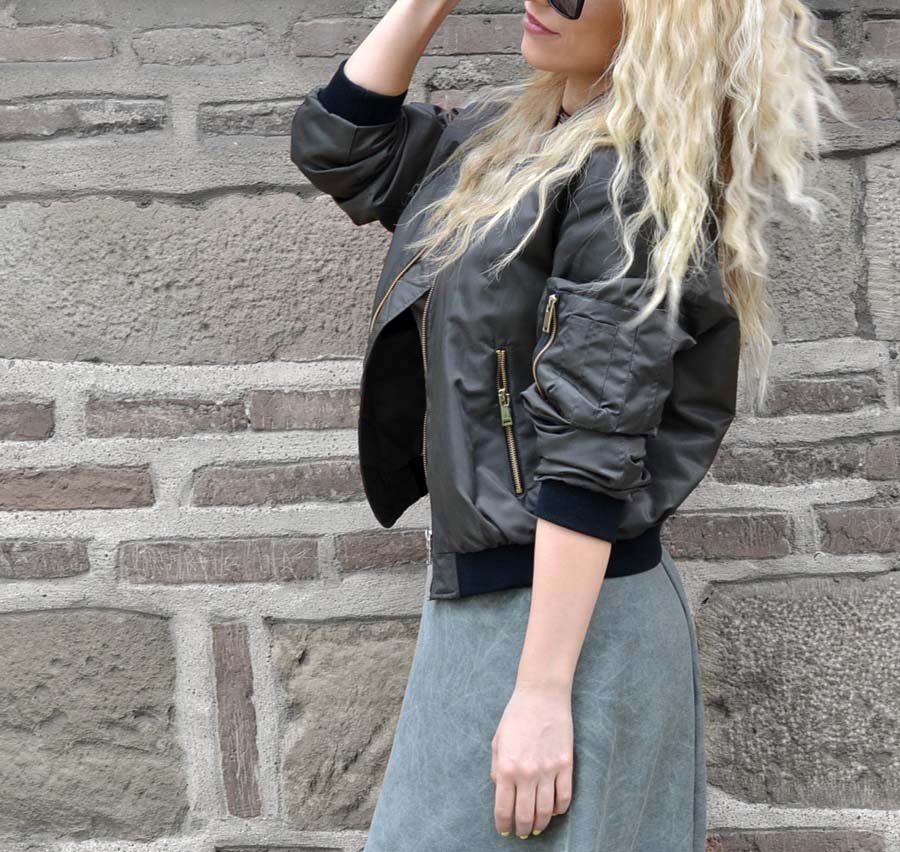 BOMBER JACKET OUTFIT / Stasha Fashion Blog