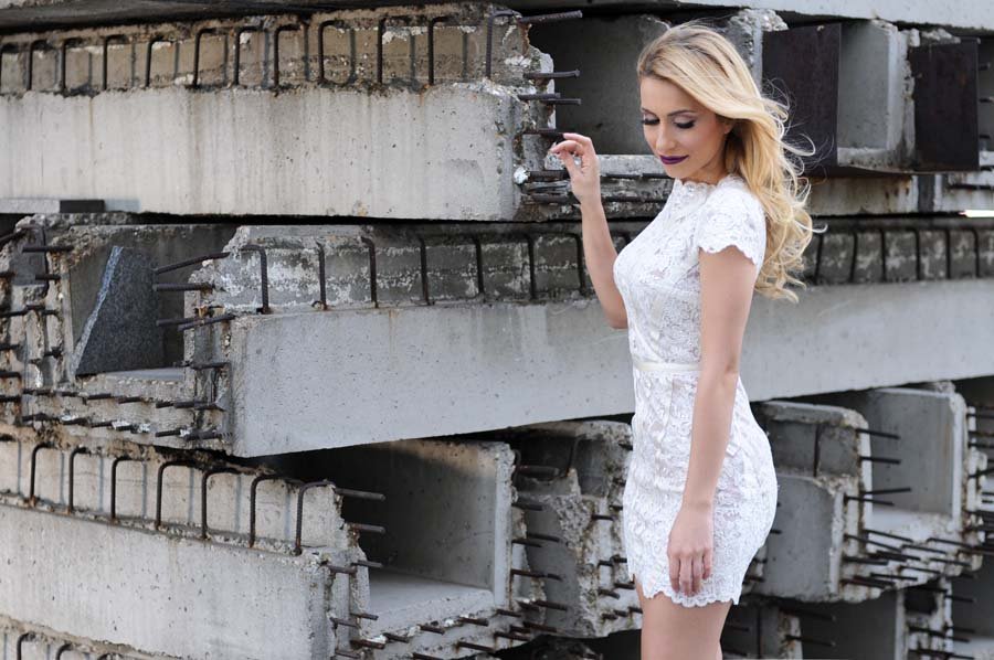 Lace Mini Dress / Stasha fashion Blog