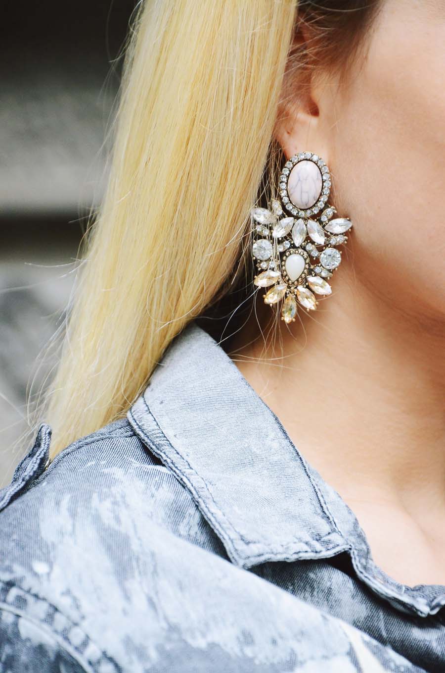 Earrings, Outfit detail by Stasha Fashion