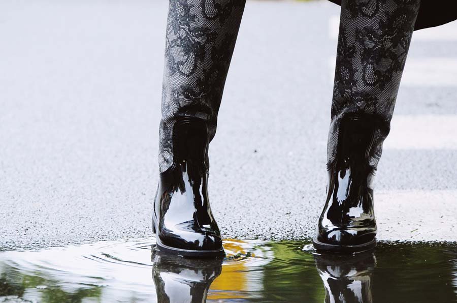 Valentino Rain Boot Outfit by Stasha Fashion