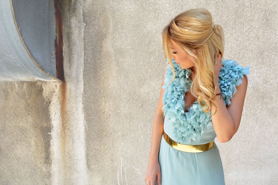 Blue Silk Glamorous Dress LJUBICA ? - Stasha Fashion Blog