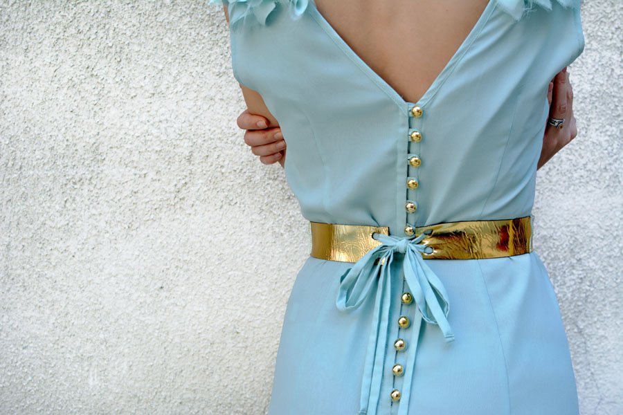 Blue Silk Glamorous Dress LJUBICA ? - Stasha Fashion Blog