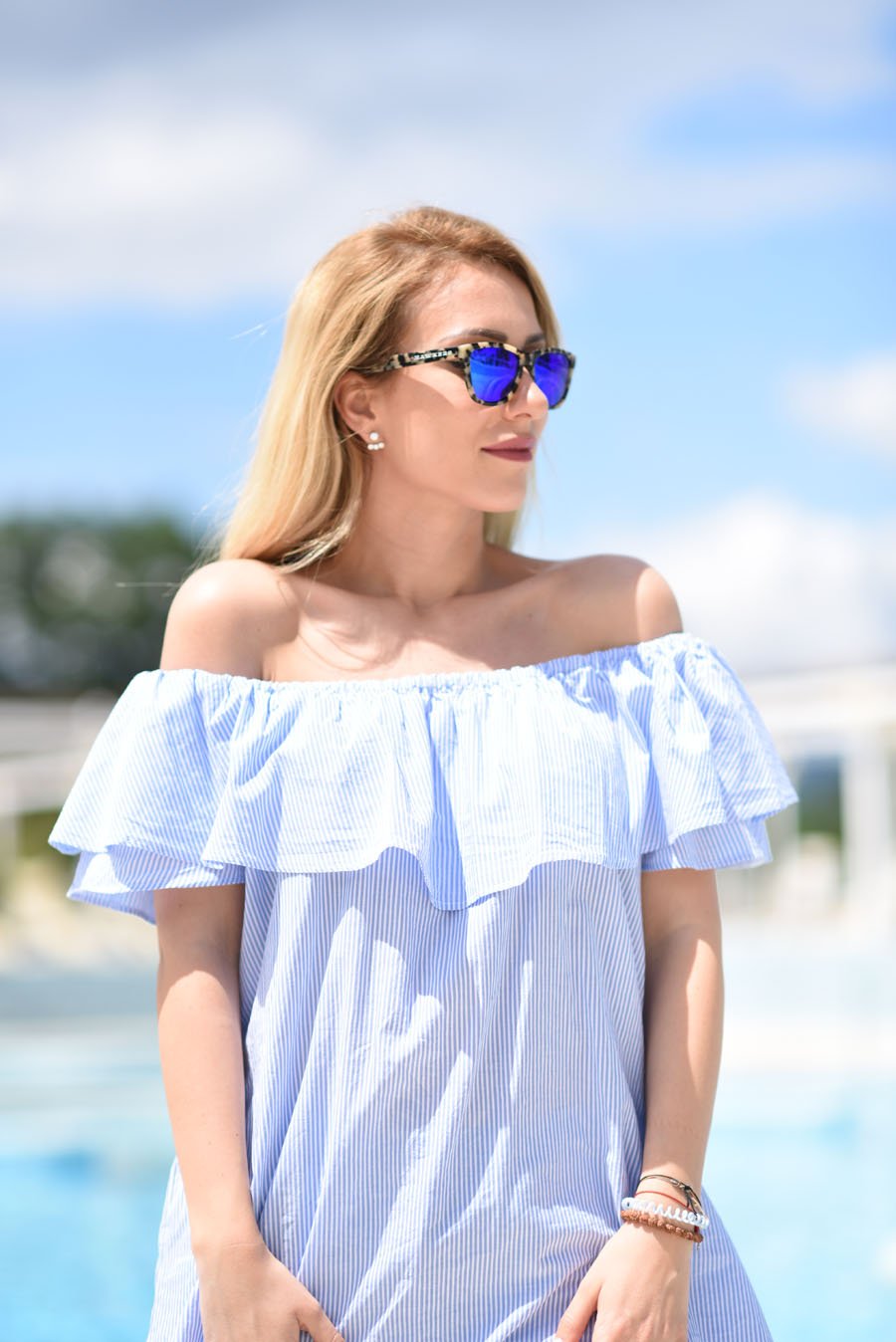 Blue Summer Outfit - Stasha Fashion Blog