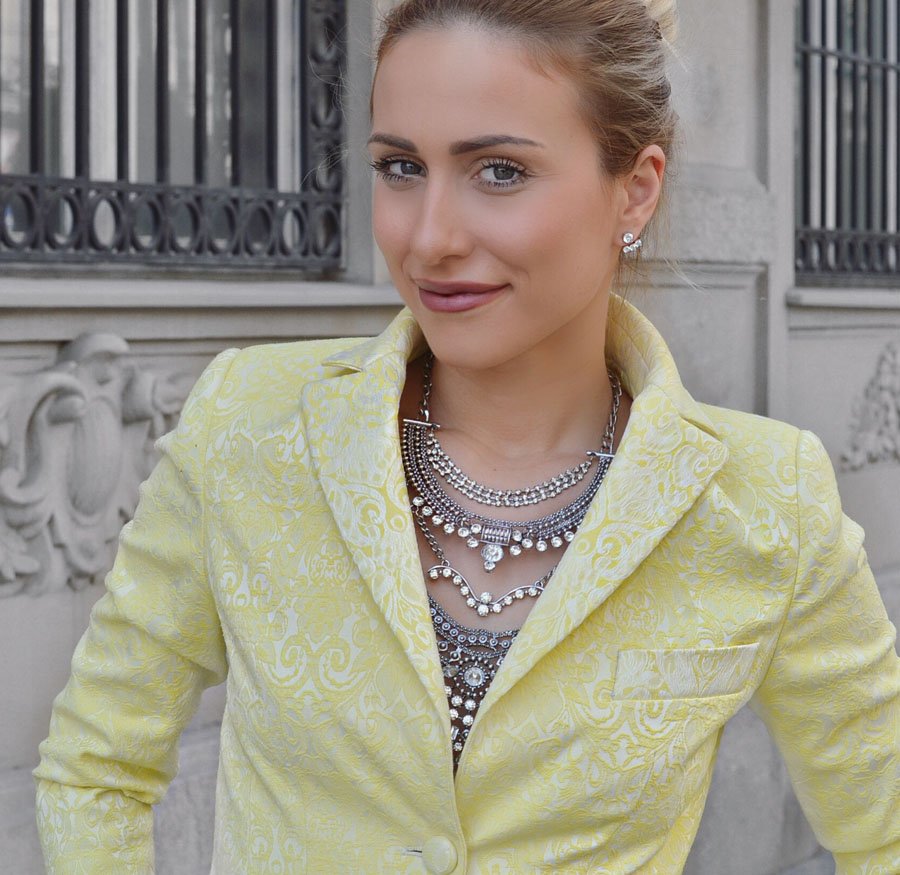 Yellow Women's Suit by Ljubica - Stasha fashion outfit post