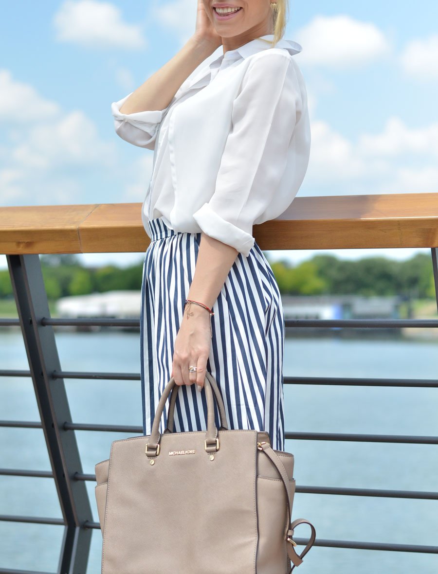 Striped Skirt Outfit / Suknja na Pruge