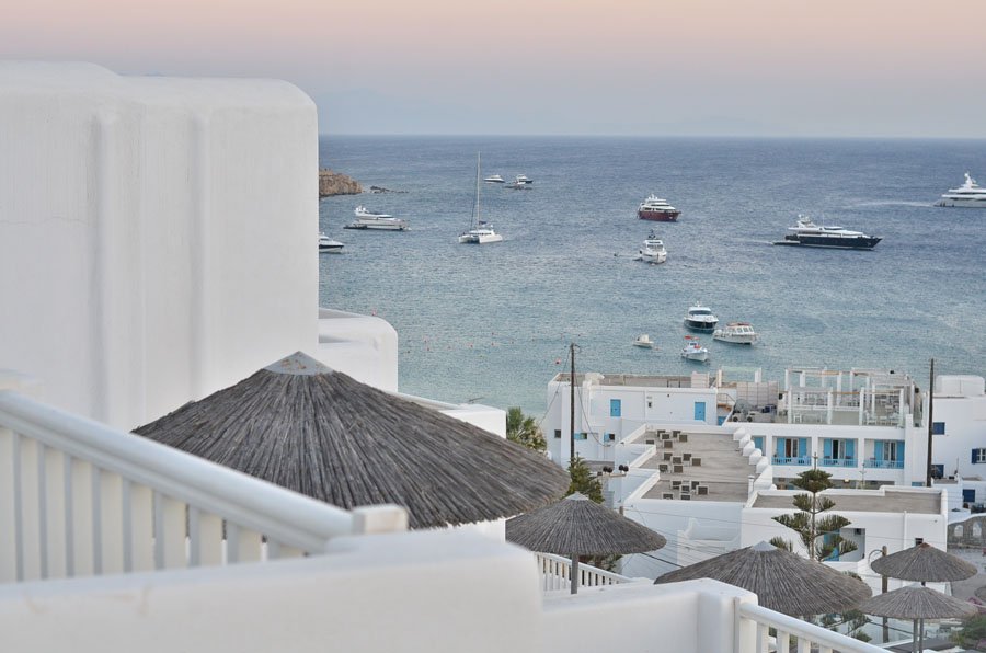 Baby Blue Dress - Mykonos Travel Post - Stasha Fashion Blog