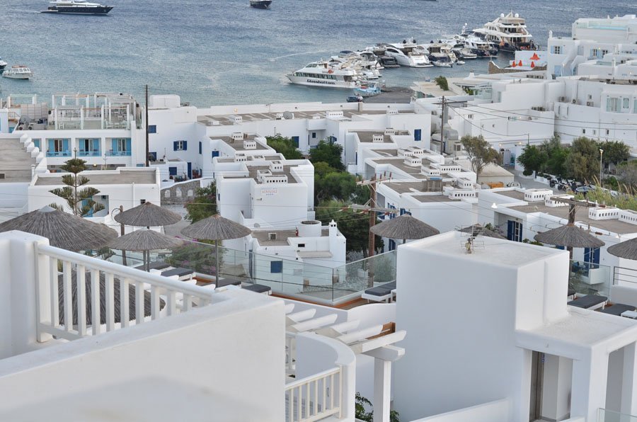 Baby Blue Dress - Mykonos Travel Post - Stasha Fashion Blog