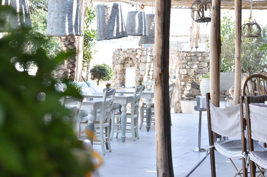 lovely Restaurant Decor in Mykonos, Greece - Stasha Travel and fashion Blog