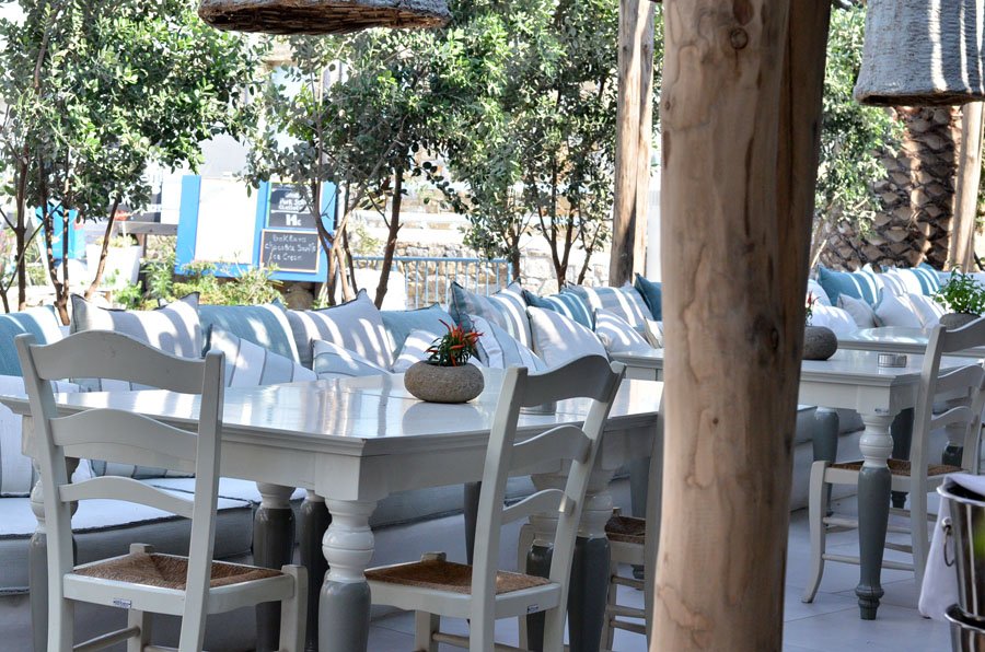 lovely Restaurant Decor in Mykonos, Greece - Stasha Travel and fashion Blog