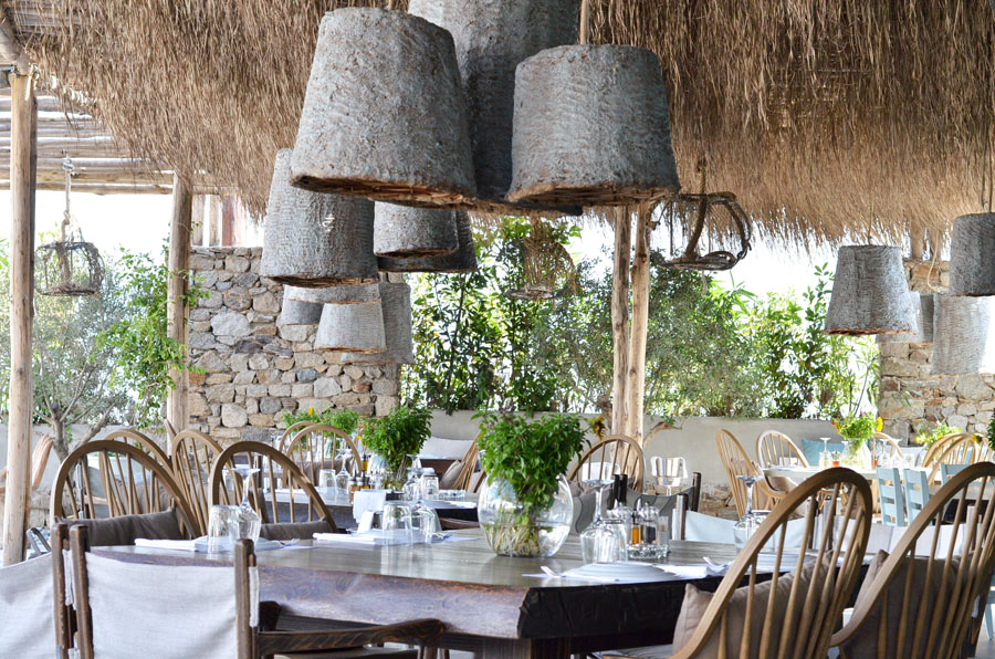 lovely Restaurant Decor in Mykonos, Greece - Stasha Travel and fashion Blog