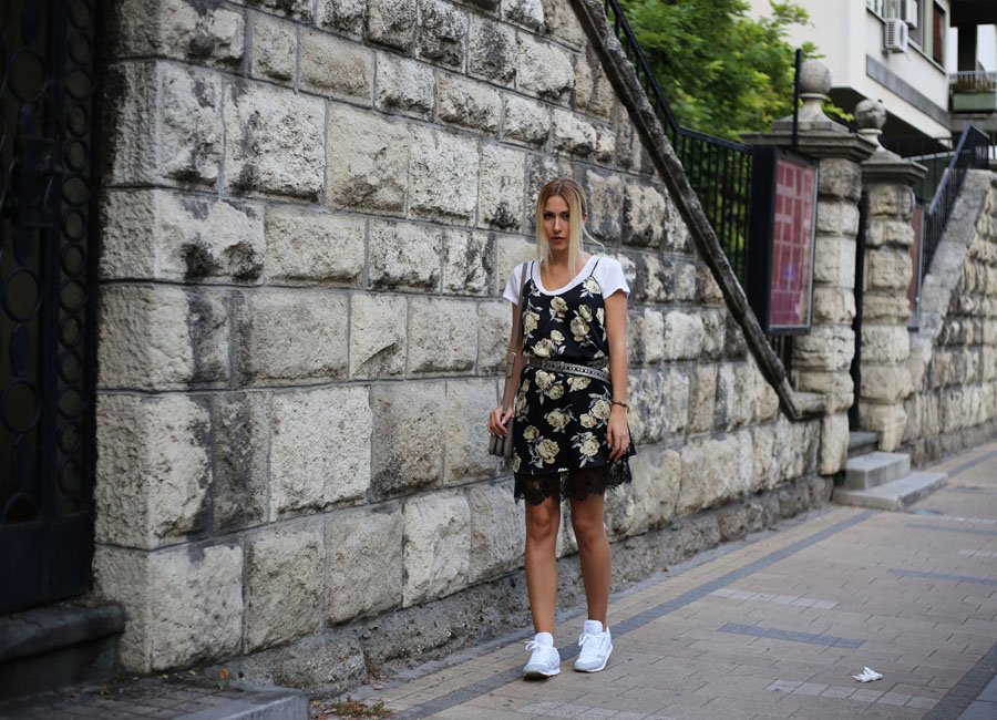 T-Shirt Under Spaghetti Straps Trend / Stasha Fashion Blog