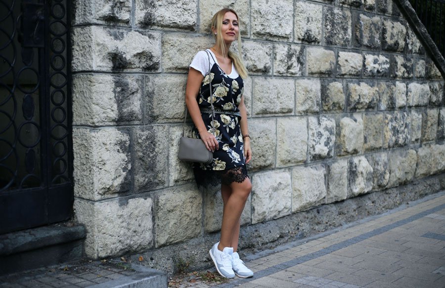 T-Shirt Under Spaghetti Straps Trend / Stasha Fashion Blog