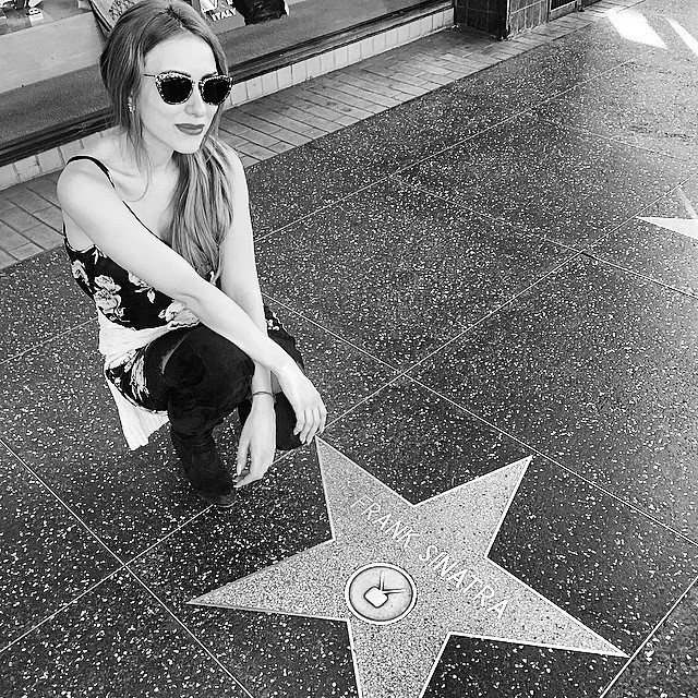 Hollywood Walk of Fame and the Frank Sinatra star 