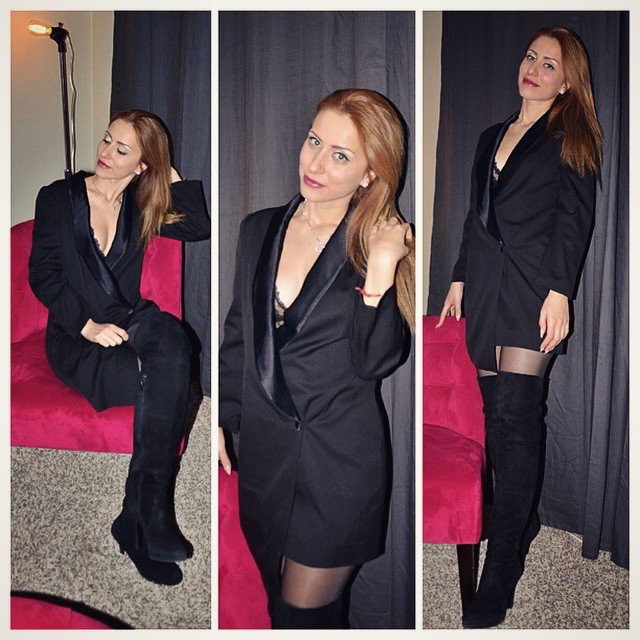 New Year's eve outfit, the tux dress by Anastasija Milojevic, Stasha Fashion