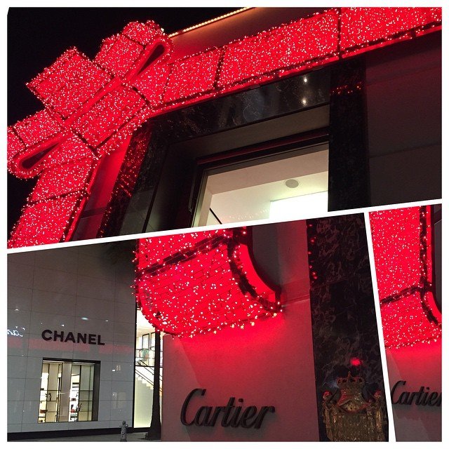 Cartier and Chanel store window, Rodeo Drive Beverly Hills