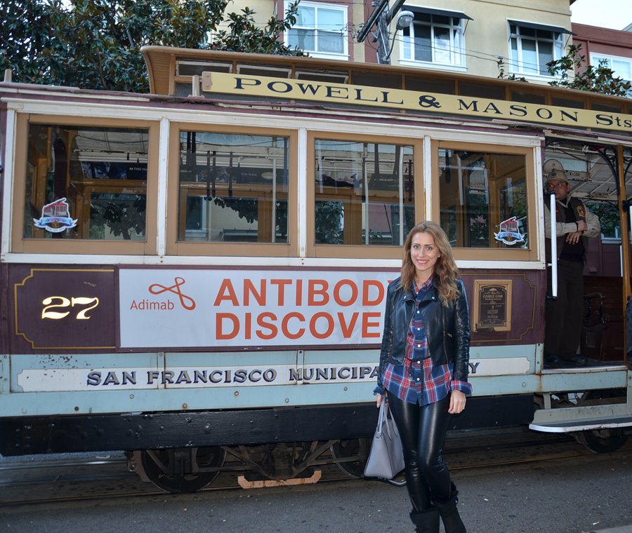 San Francisco Cable car ride / travel post by Stasha Fashion / Anastasija Milojevic