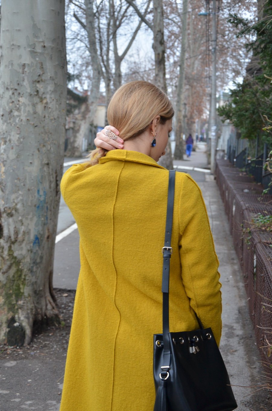 Mustard Coat Outfit / Stasha fashion Blog by Anastasija Milojevic