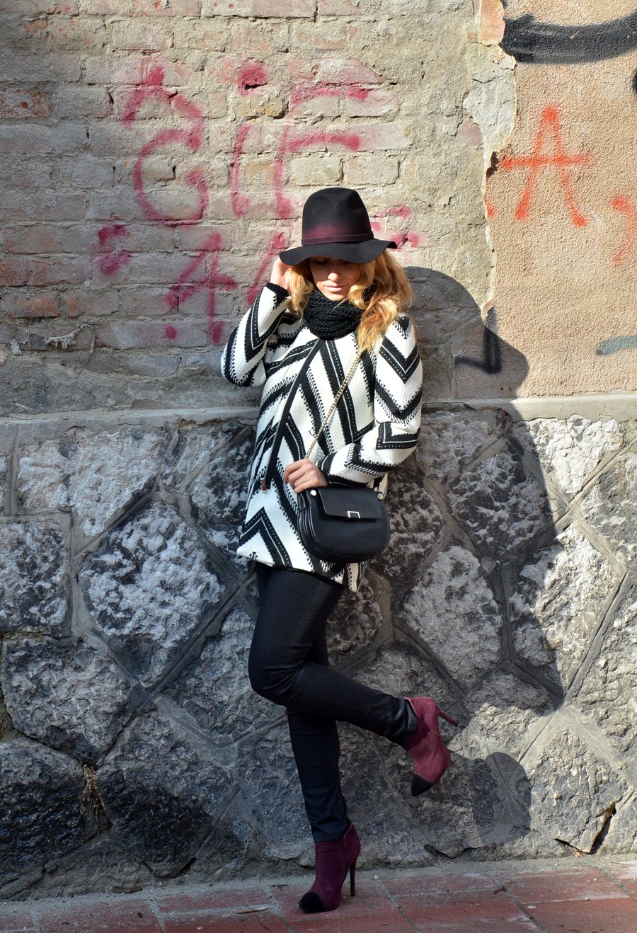 Floppy Hat Winter Outfit - Stasha Fashion Blog by Anastasija Milojevic