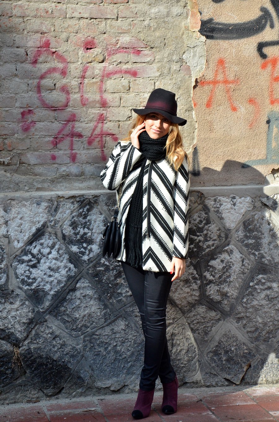 Floppy Hat Winter Outfit - Stasha Fashion Blog by Anastasija Milojevic