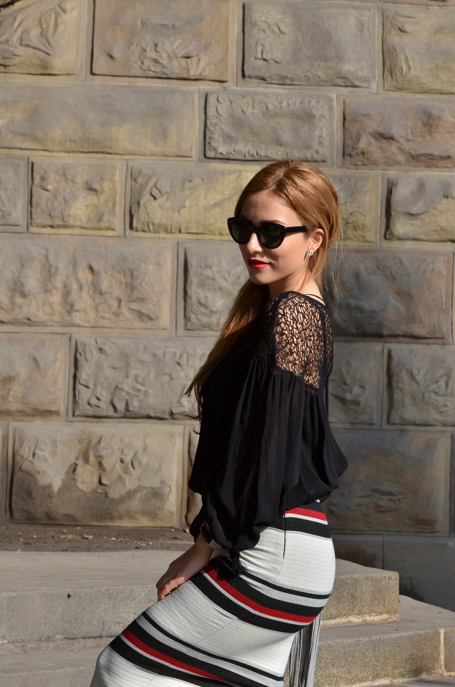 Stasha fashion lady outfit /  fashion Blog by Anastasija Milojevic : the black blouse outfit