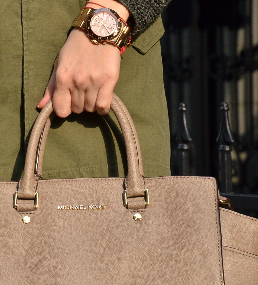 Michael Kors bag and watch, outfit details/ Stasha Fashion Blog by Anastasija Milojevic